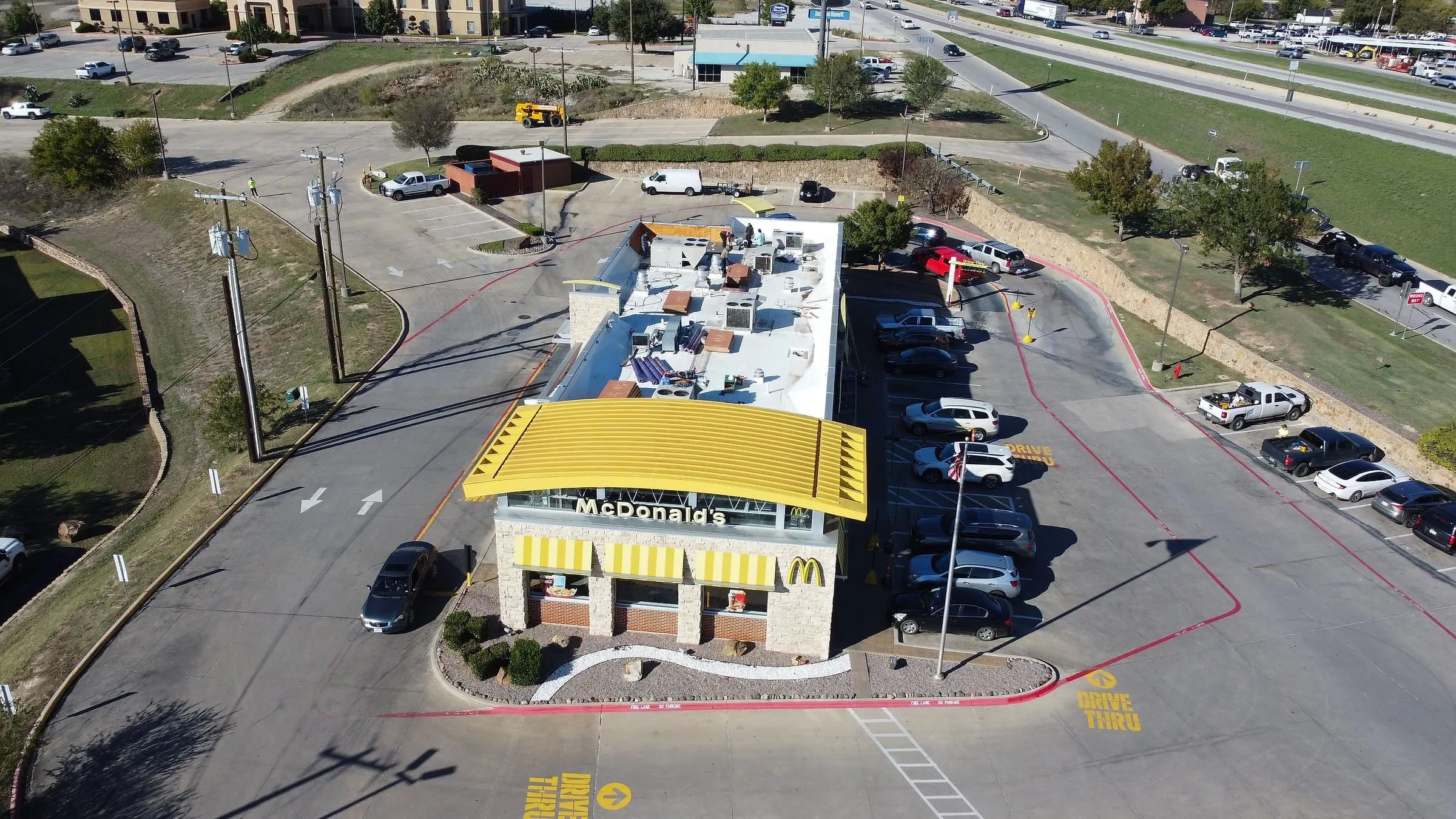 PVC roof, restaurant, Decatur, TX