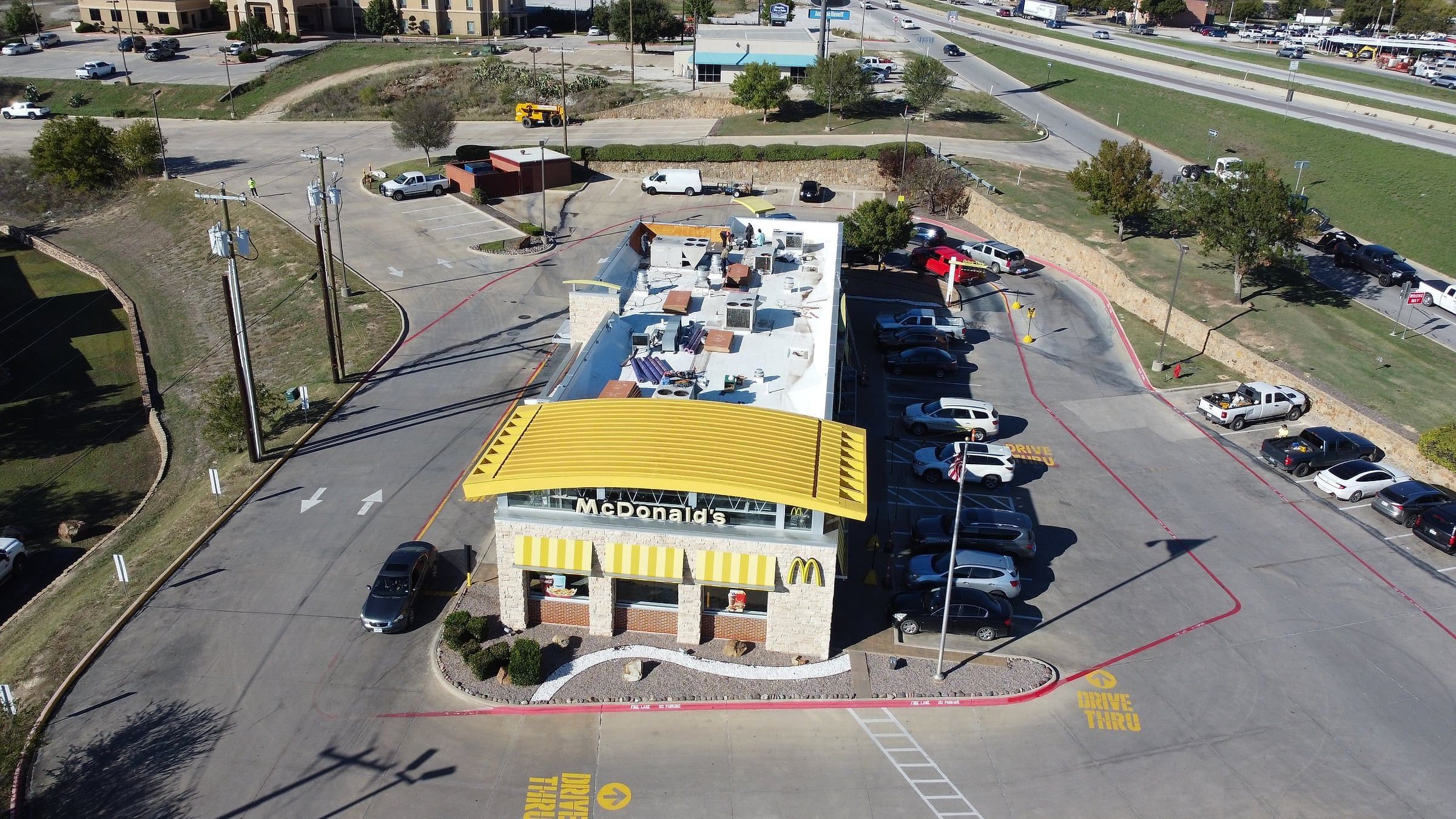 PVC roof, restaurant, Decatur, TX